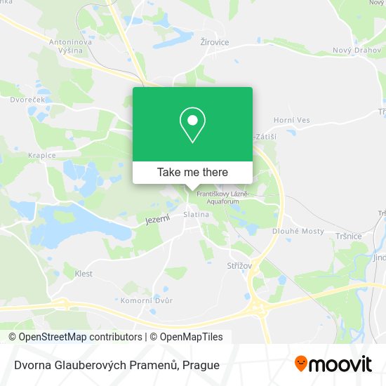 Dvorna Glauberových Pramenů map