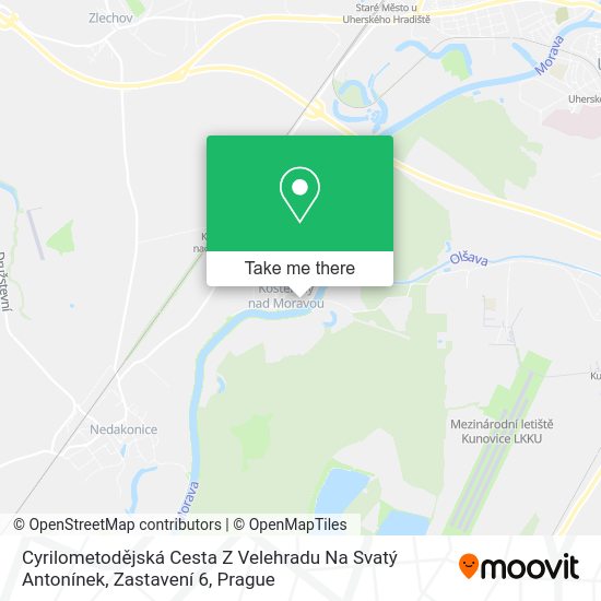 Cyrilometodějská Cesta Z Velehradu Na Svatý Antonínek, Zastavení 6 map