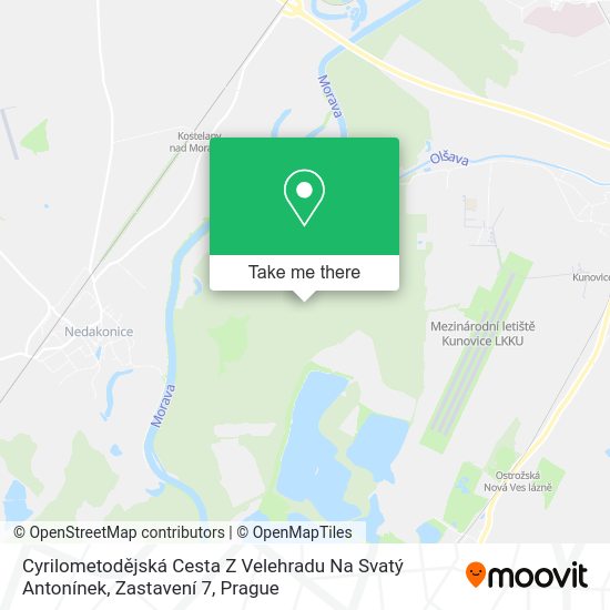 Cyrilometodějská Cesta Z Velehradu Na Svatý Antonínek, Zastavení 7 map