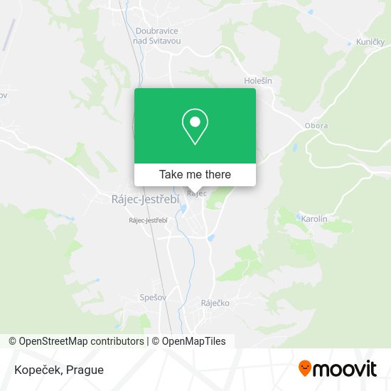 Карта Kopeček