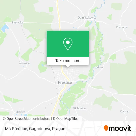 Карта Mš Přeštice, Gagarinova