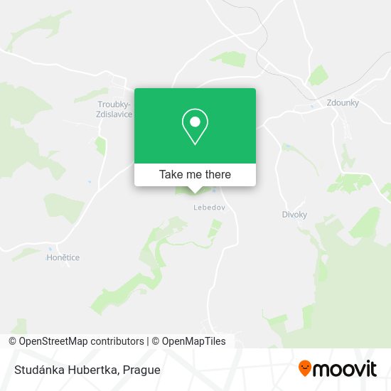 Studánka Hubertka map
