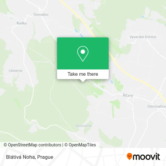 Карта Blátivá Noha