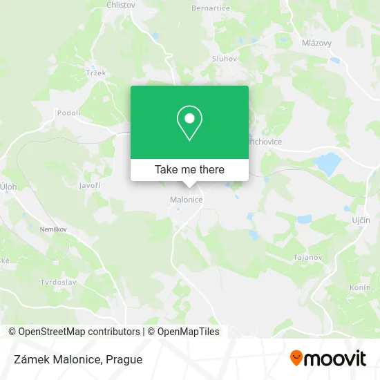 Карта Zámek Malonice