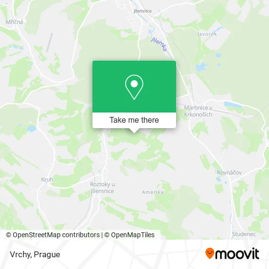 Карта Vrchy