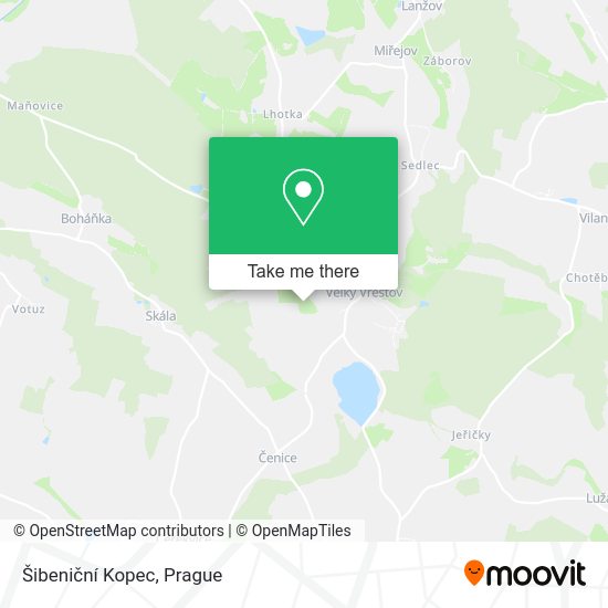 Šibeniční Kopec map