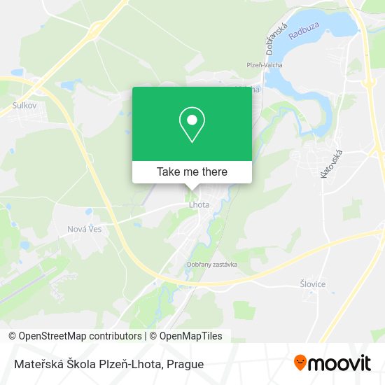 Mateřská Škola Plzeň-Lhota map