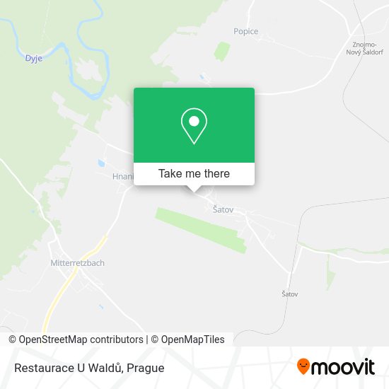 Restaurace U Waldů map