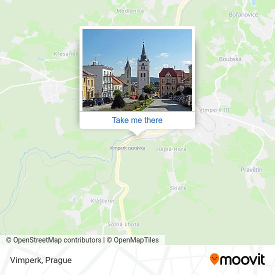 Vimperk map