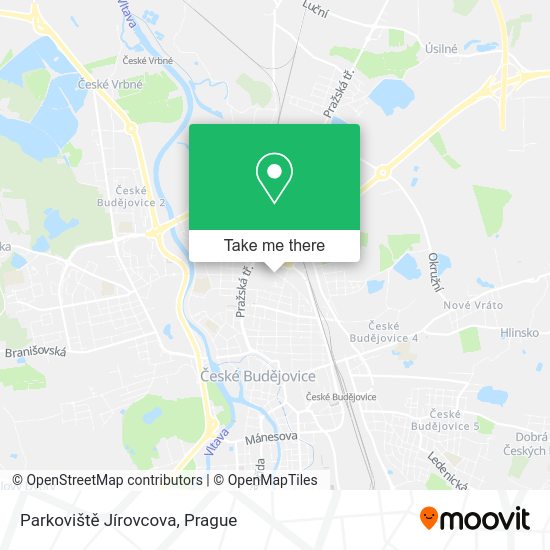 Parkoviště Jírovcova map
