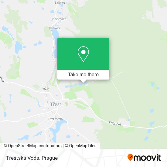 Třešťská Voda map