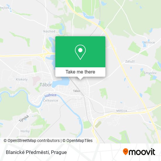 Blanické Předměstí map