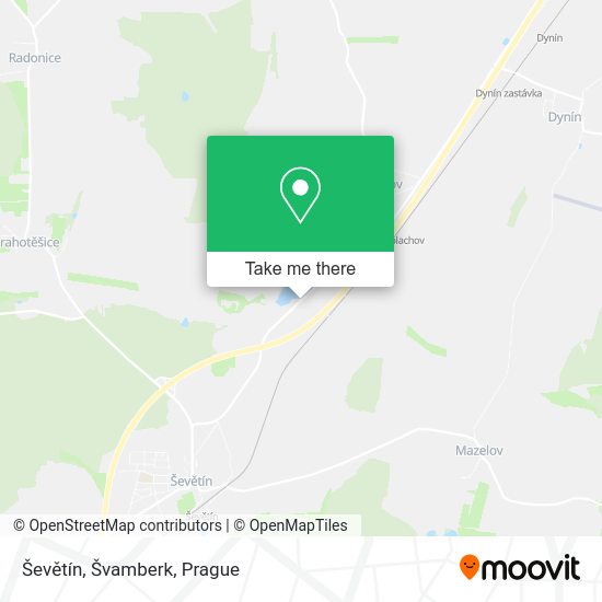 Ševětín, Švamberk map