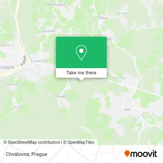Карта Chválovna