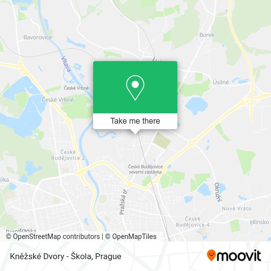 Kněžské Dvory - Škola map