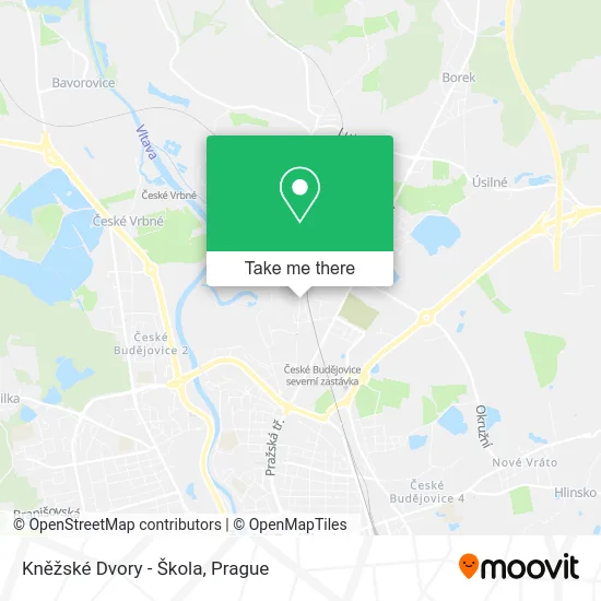 Карта Kněžské Dvory - Škola