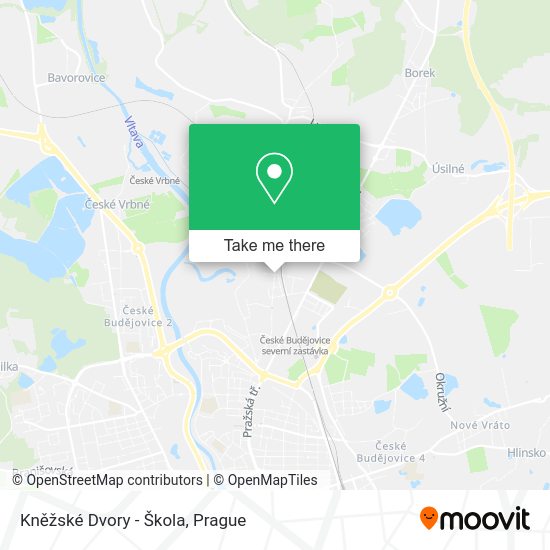 Kněžské Dvory - Škola map