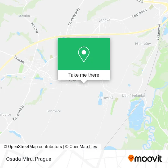 Карта Osada Míru