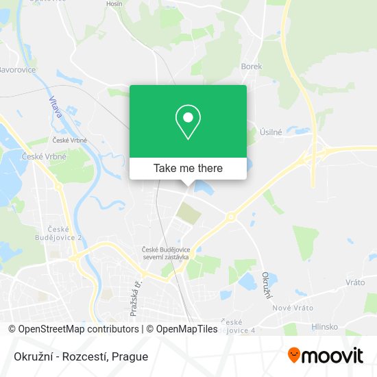 Okružní - Rozcestí map