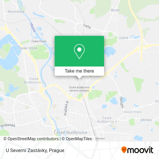 U Severní Zastávky map