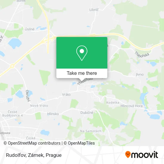 Карта Rudolfov, Zámek