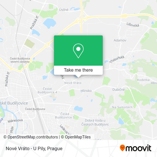 Nové Vráto - U Pily map