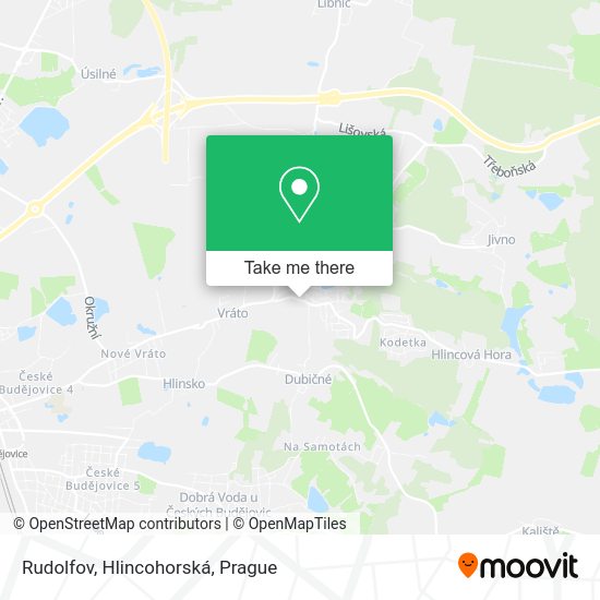 Rudolfov, Hlincohorská map