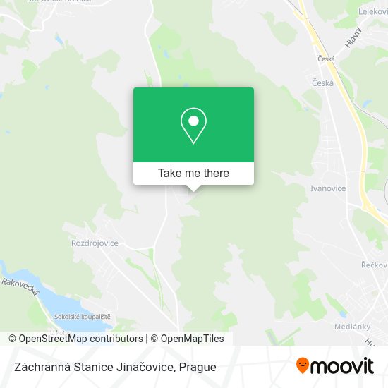 Záchranná Stanice Jinačovice map