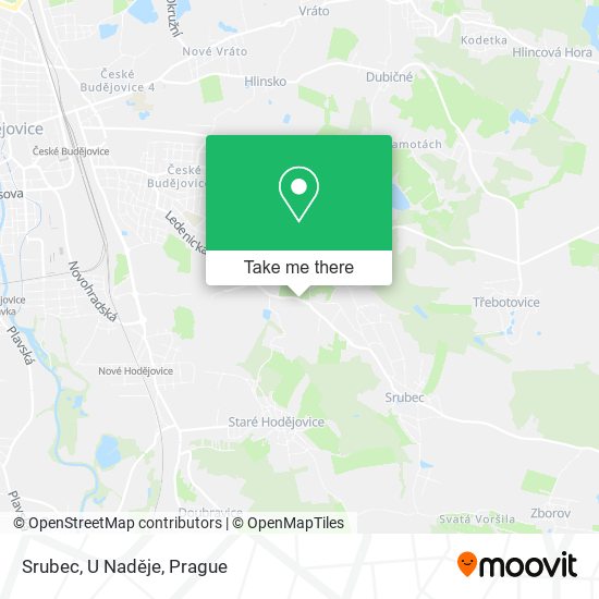 Srubec, U Naděje map