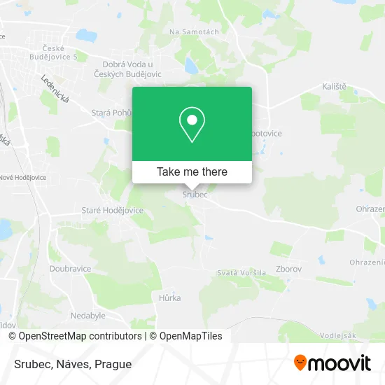 Карта Srubec, Náves