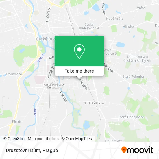 Карта Družstevní Dům