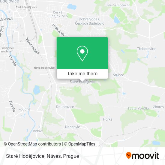 Staré Hodějovice, Náves map