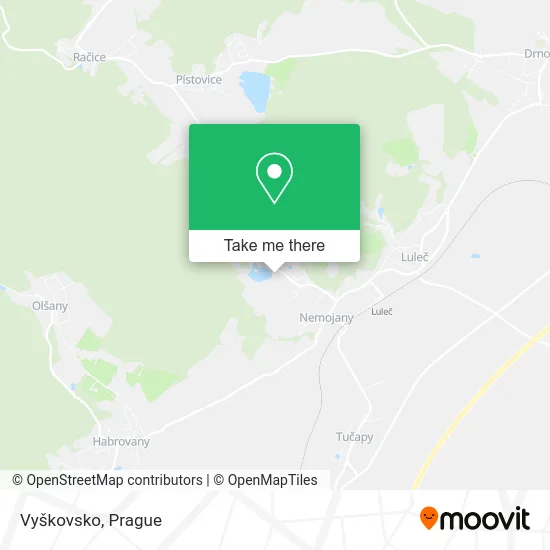 Карта Vyškovsko