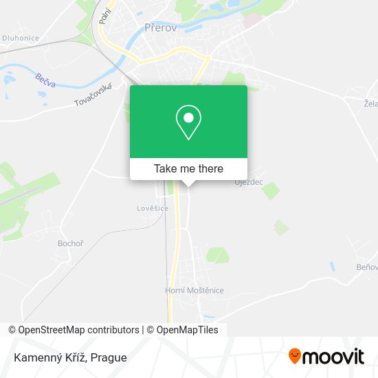 Kamenný Kříž map