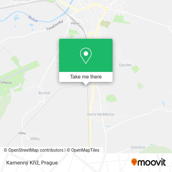 Kamenný Kříž map