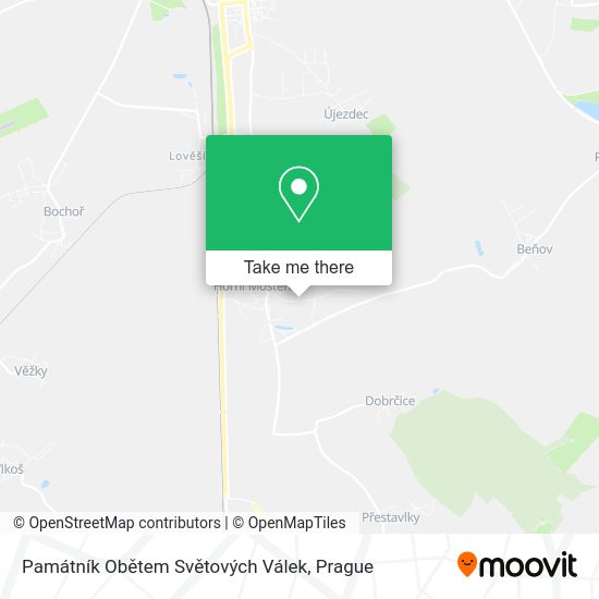 Památník Obětem Světových Válek map