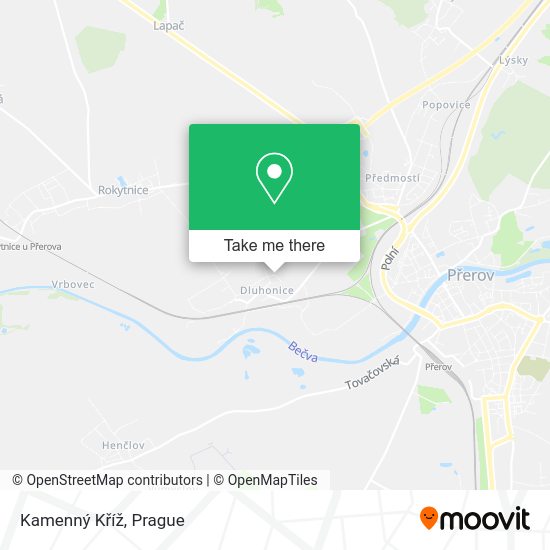 Kamenný Kříž map