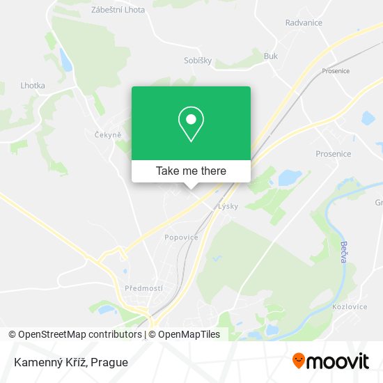 Kamenný Kříž map
