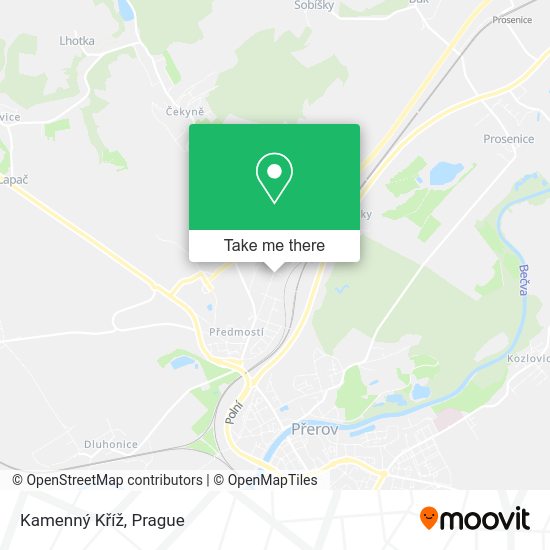 Kamenný Kříž map