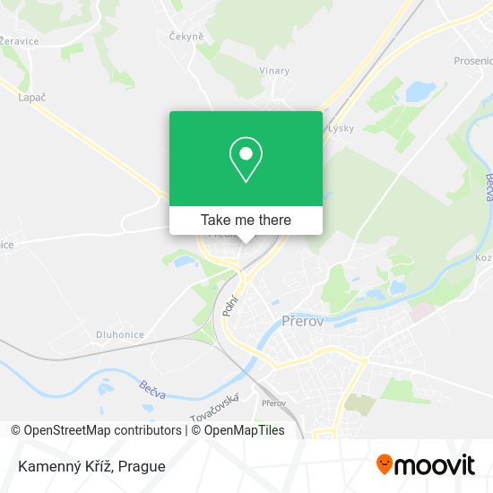 Kamenný Kříž map