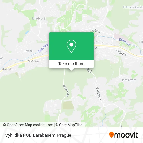 Карта Vyhlídka POD Barabášem