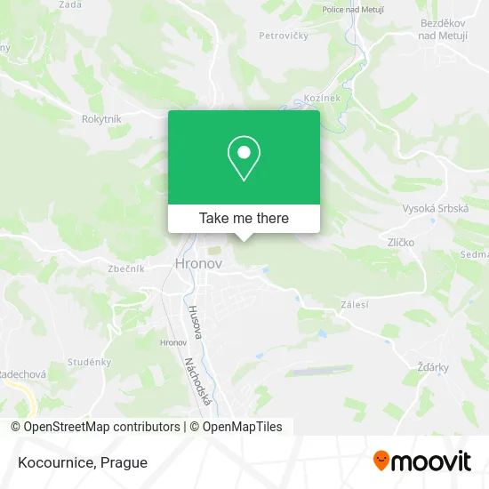 Карта Kocournice