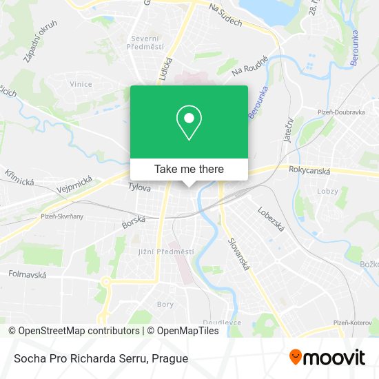 Socha Pro Richarda Serru map