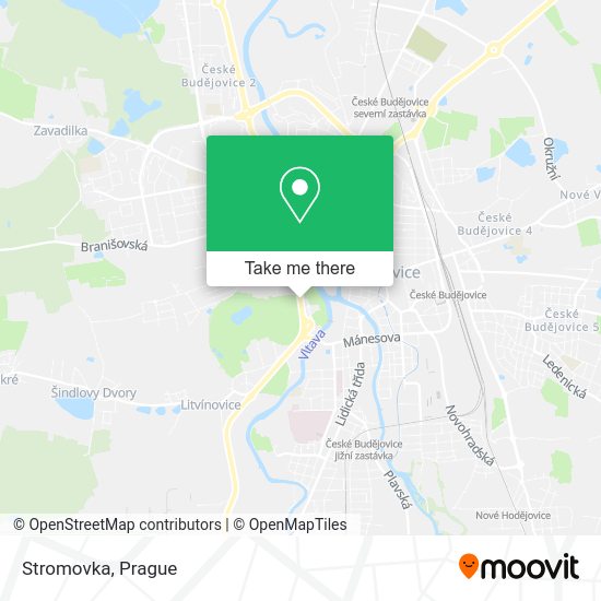 Карта Stromovka