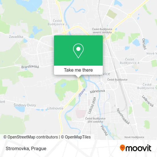 Карта Stromovka