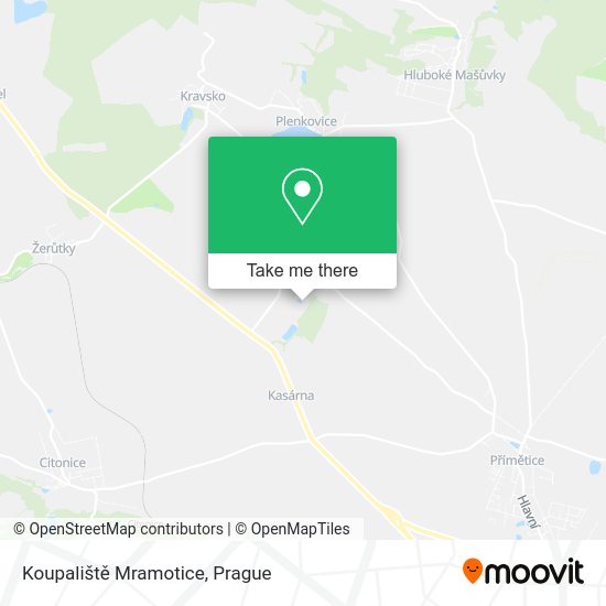 Koupaliště Mramotice map