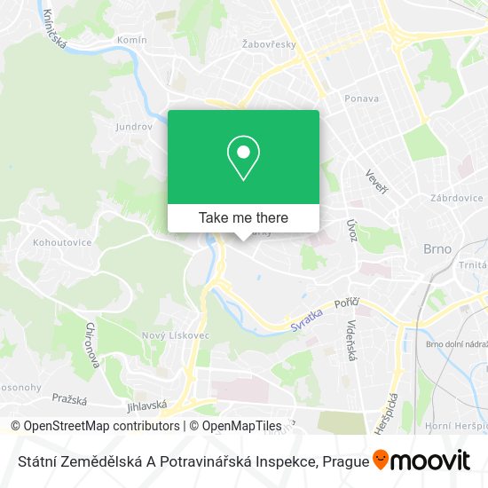 Státní Zemědělská A Potravinářská Inspekce map