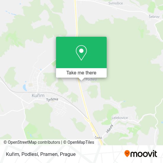 Kuřim, Podlesí, Pramen map