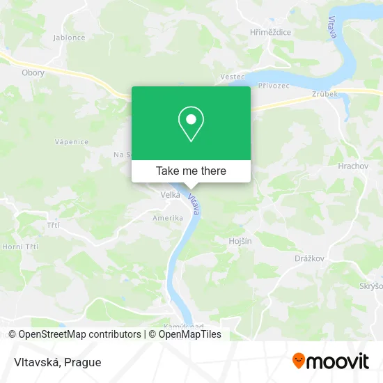 Карта Vltavská