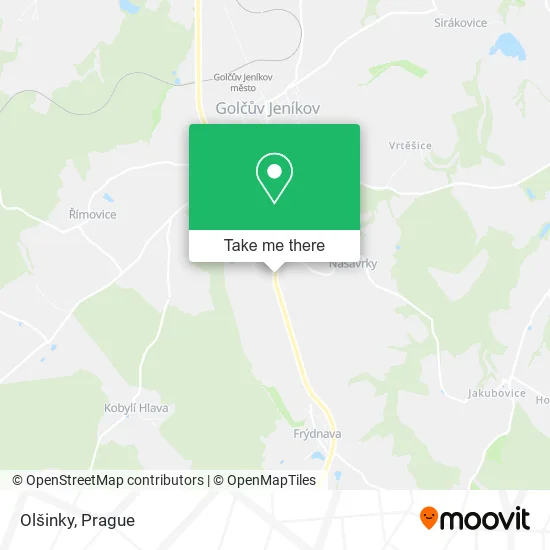 Карта Olšinky